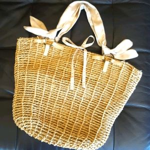 Reef straw purse